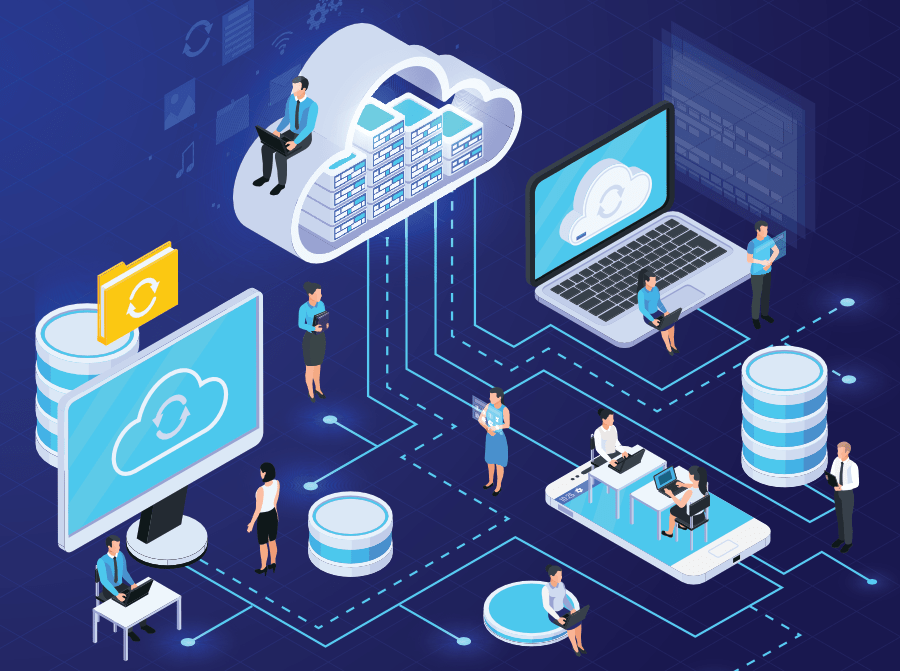 visual representing cloud computing