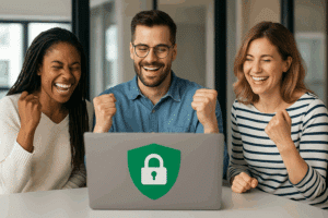 People feeling secure with BIITS protection.