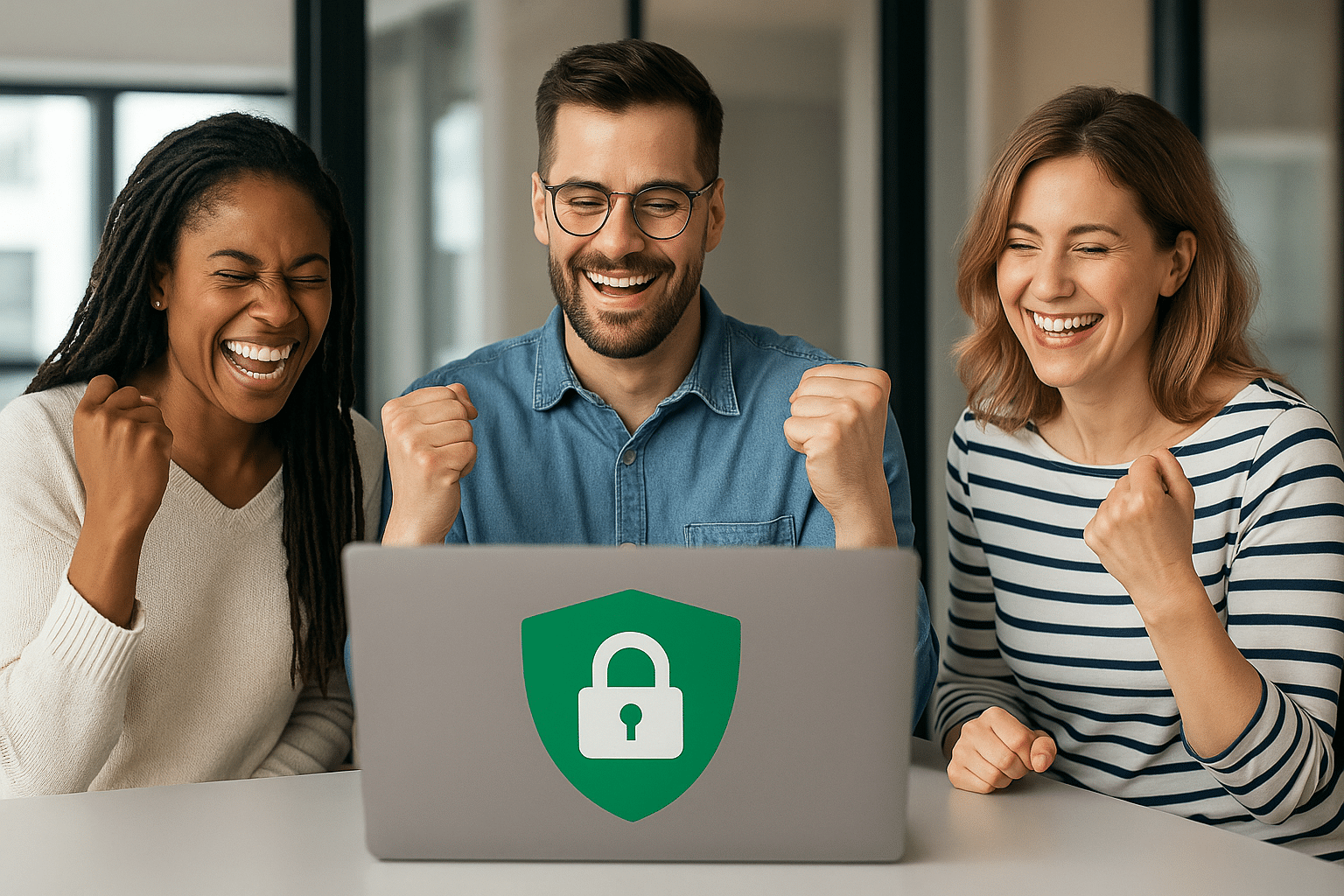 People feeling secure with BIITS protection.